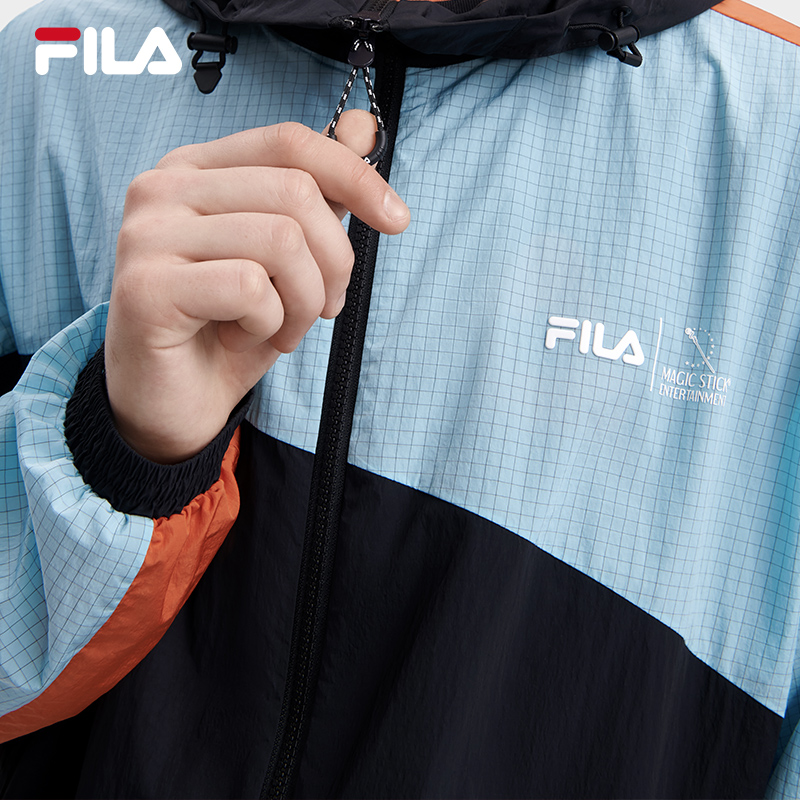 【张艺兴同款】FILA X MAGIC STICK斐乐男子外套宽松连帽休闲上衣-图3