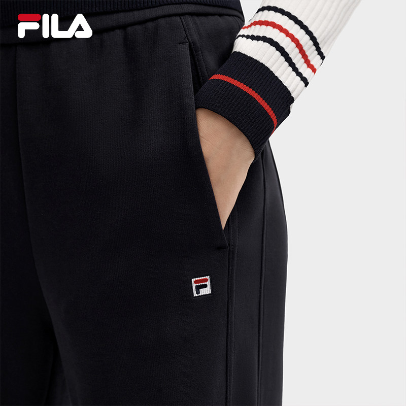 FILA 斐乐官方女士针织长裤2025秋季新款时尚百搭简约舒适YODAR裤,淘宝优惠券,粉丝福利购,淘宝优惠卷