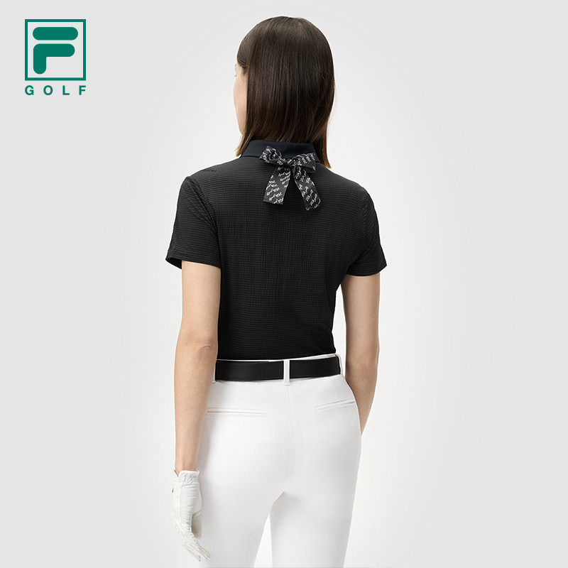 FILA 斐乐官方女子针织短袖POLO衫2025夏新款高尔夫运动基础上衣,淘宝优惠券,粉丝福利购,淘宝优惠卷