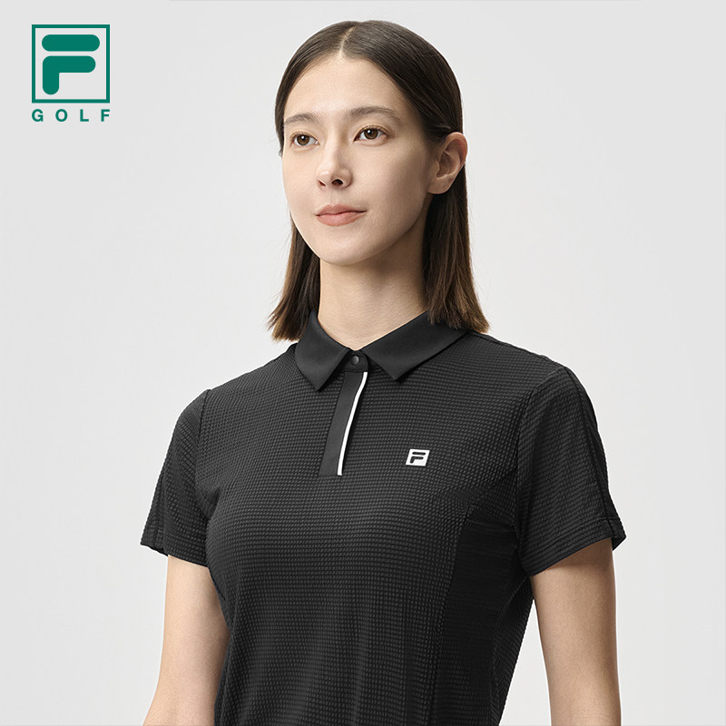 FILA 斐乐官方女子针织短袖POLO衫2025夏新款高尔夫运动基础上衣,淘宝优惠券,粉丝福利购,淘宝优惠卷