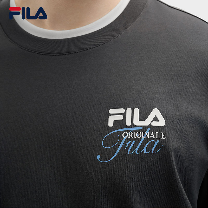 FILA 斐乐官方男子针织短袖衫2025夏新款时尚休闲纯棉凉感舒适T恤,淘宝优惠券,粉丝福利购,淘宝优惠卷