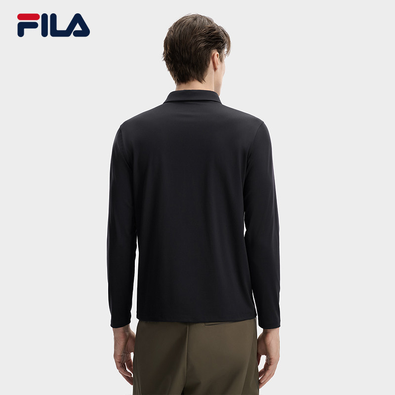 FILA 斐乐官方男子针织长袖POLO衫2026春季新款休闲简约基础上衣,淘宝优惠券,粉丝福利购,淘宝优惠卷