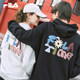 ເສື້ອຢືດ hooded ຄູ່ຜົວເມຍ FILA