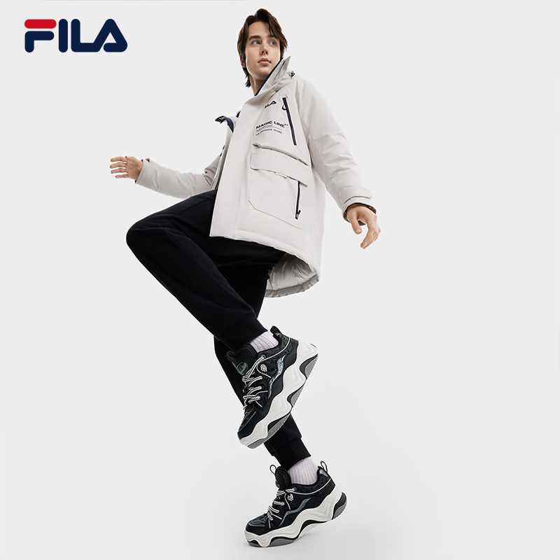 FILA 斐乐官方男鞋BROOK摩登板鞋2024冬季新款流沙鞋厚底休闲鞋男,淘宝优惠券,粉丝福利购,淘宝优惠卷