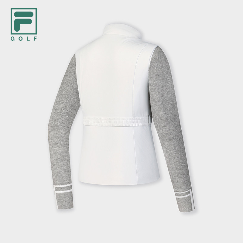 FILA 斐乐官方女士棉服2025春季新款高尔夫运动基础拼接收腰外套,淘宝优惠券,粉丝福利购,淘宝优惠卷
