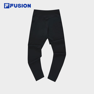 FILA FUSION斐乐潮牌女子针织打底裤夏紧身运动休闲长裤