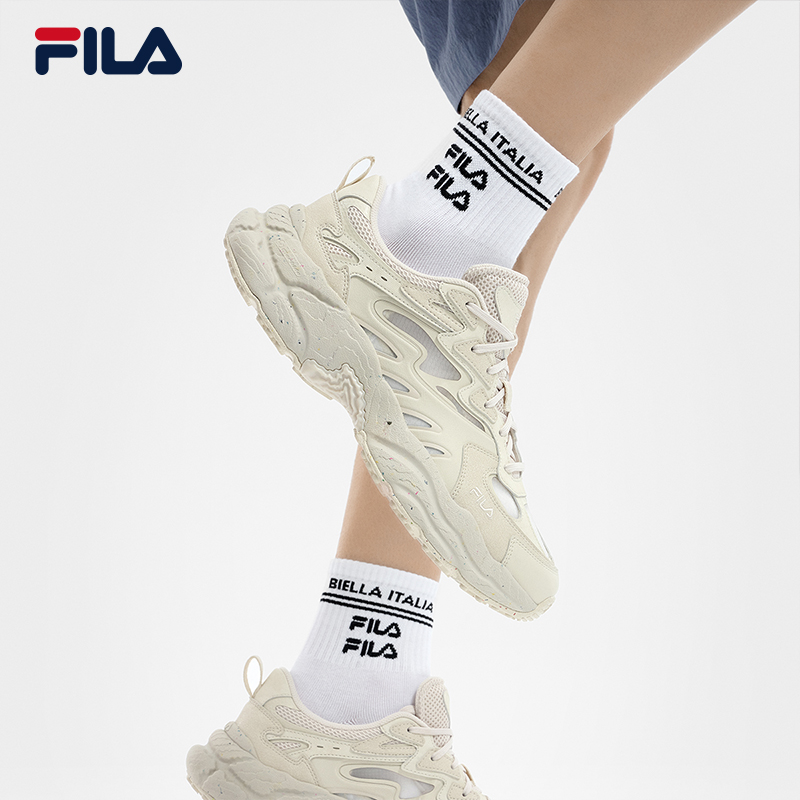 FILA 斐乐男鞋运动鞋老爹鞋2024夏季新款蕨草鞋透气轻便男休闲鞋