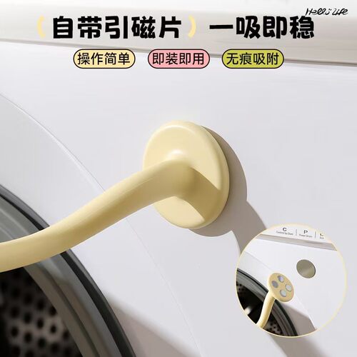 洗衣机花朵通风卡扣滚筒门通风固定器支架防撞限位器门挡防霉吸盘 - 图1
