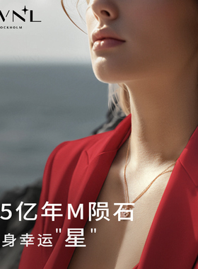 AWNL霖奈北欧M陨石生命树项链