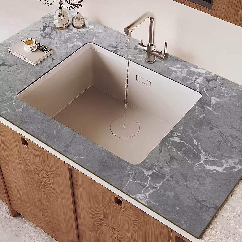 满铺厨房台面吸水垫可剪裁洗漱洗手池沥水垫硅藻泥水槽水龙头垫子 - 图3