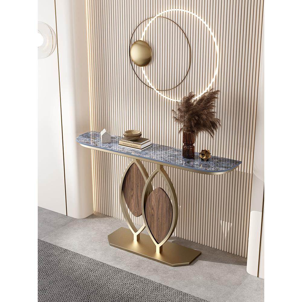 意式岩板创意玄关台入户轻奢玄关桌极简风格玄关柜靠墙半圆端景台,淘宝优惠券,粉丝福利购,淘宝优惠卷