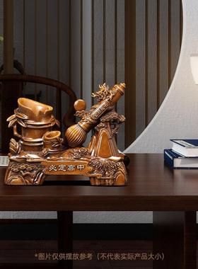 金榜题名笔筒摆件招财客厅书桌办公室实用装饰工艺品升学开学礼物