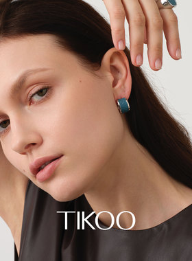 TIKOO皮耳环彩色新款高级感