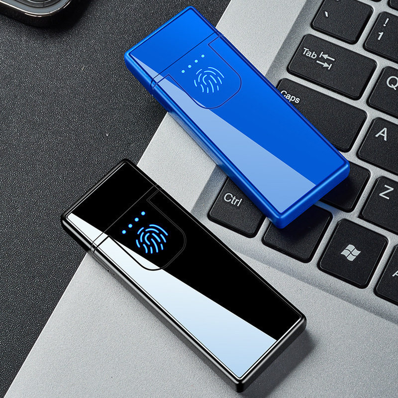 新款塑料USB指纹触摸感应充电打火机防风耐用小巧便捷送男友新款,淘宝优惠券,粉丝福利购,淘宝优惠卷