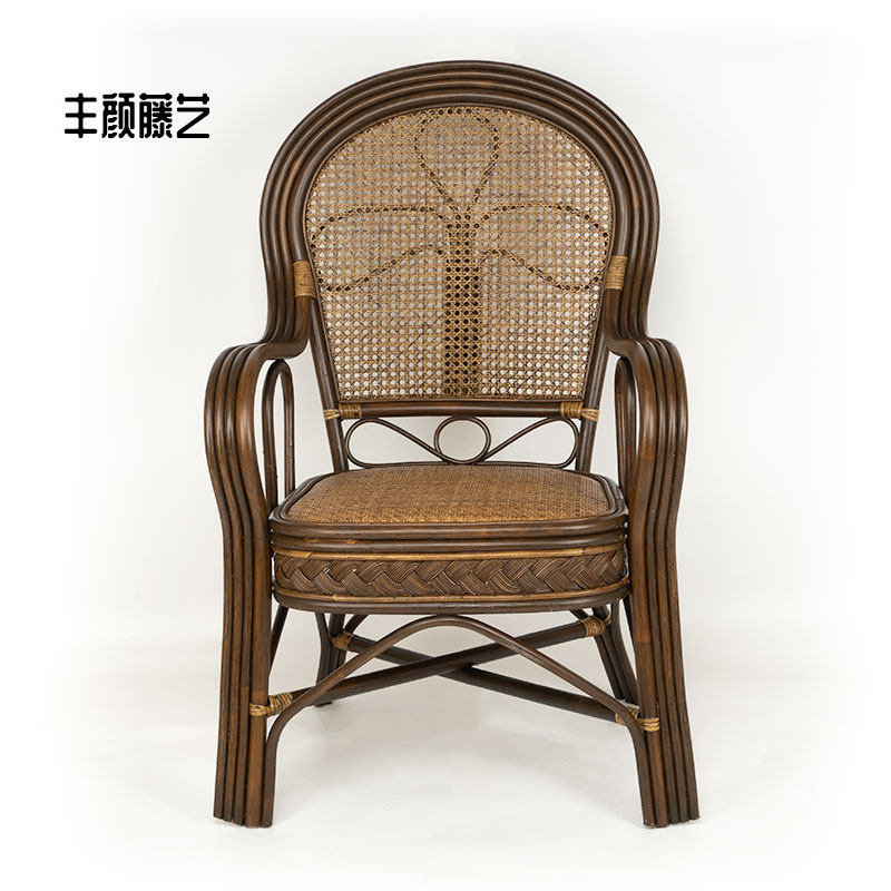 精选藤椅天然真藤老人藤编家用靠背藤椅子休闲阳台单人腾椅三件套,淘宝优惠券,粉丝福利购,淘宝优惠卷