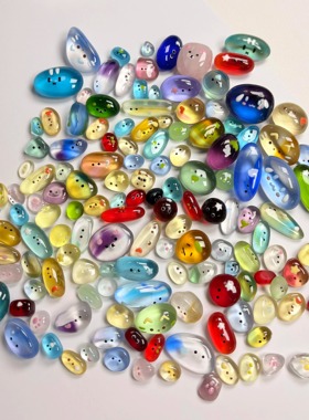 网红爆款ins风彩色石头小宠物