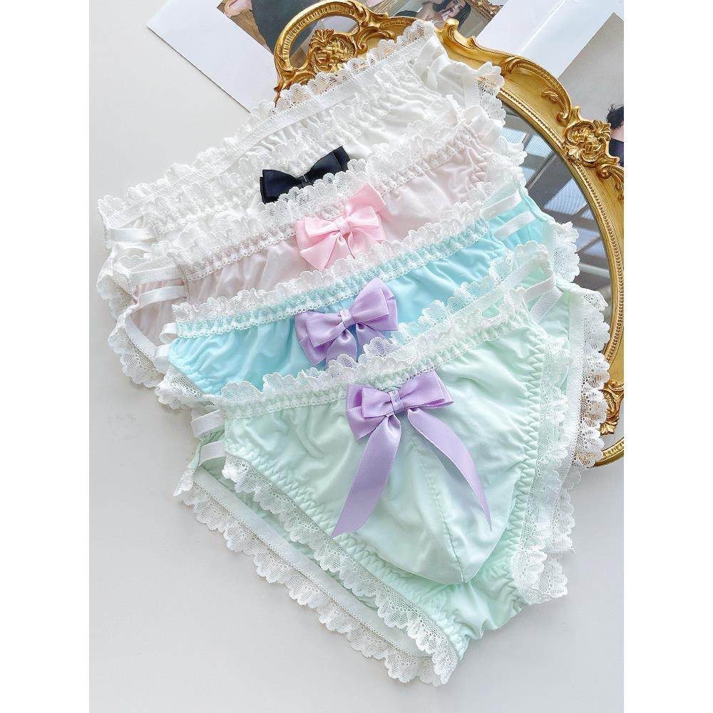 冰丝透气男士内衣蕾丝拼接性感三角裤女士男士短裤上衣格纹包,淘宝优惠券,粉丝福利购,淘宝优惠卷