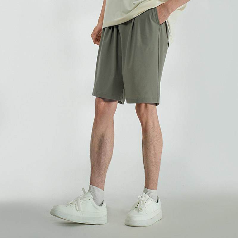 NNID冰丝短裤男夏季新款2025年垂感宽松轻薄透气休闲弹力五分裤子,淘宝优惠券,粉丝福利购,淘宝优惠卷