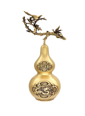 黄铜祝福客厅书房保平安祝福