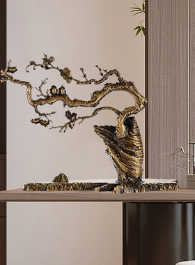 乔迁送朋友多子多福桌面摆件黄铜