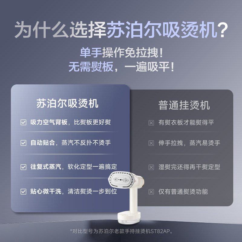 苏泊尔家用蒸汽手持挂烫吸烫机家用电熨斗吸附式挂烫25新款S920A