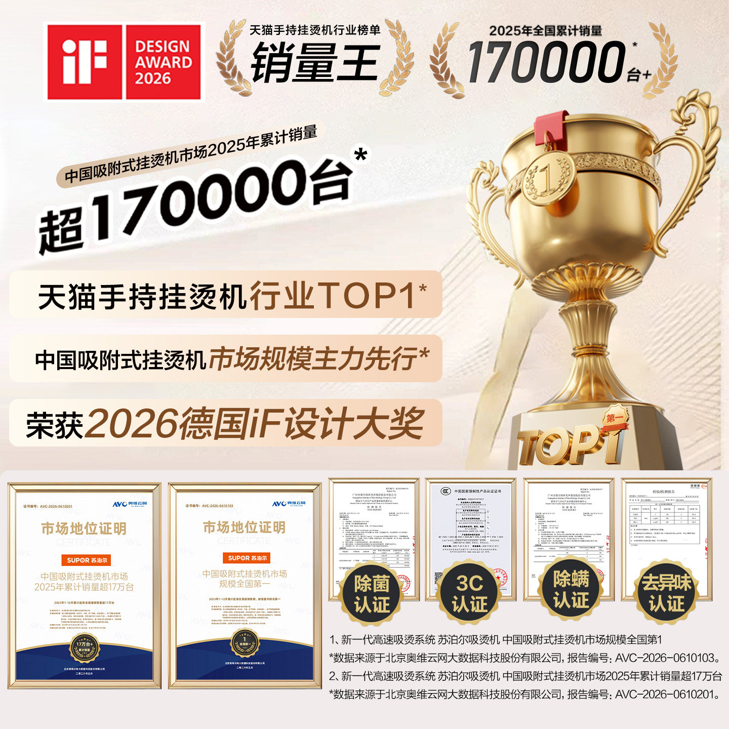 苏泊尔家用蒸汽手持挂烫吸烫机家用电熨斗吸附式挂烫25新款S920A