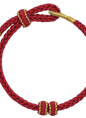 可穿珠黄金静心安神红绳