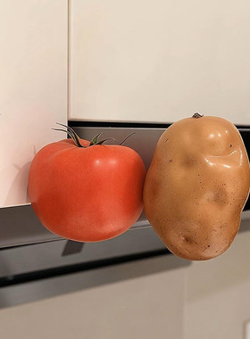 【新家的100个快递】可爱番茄冰箱贴仿真水果ins风个性创意3d立体