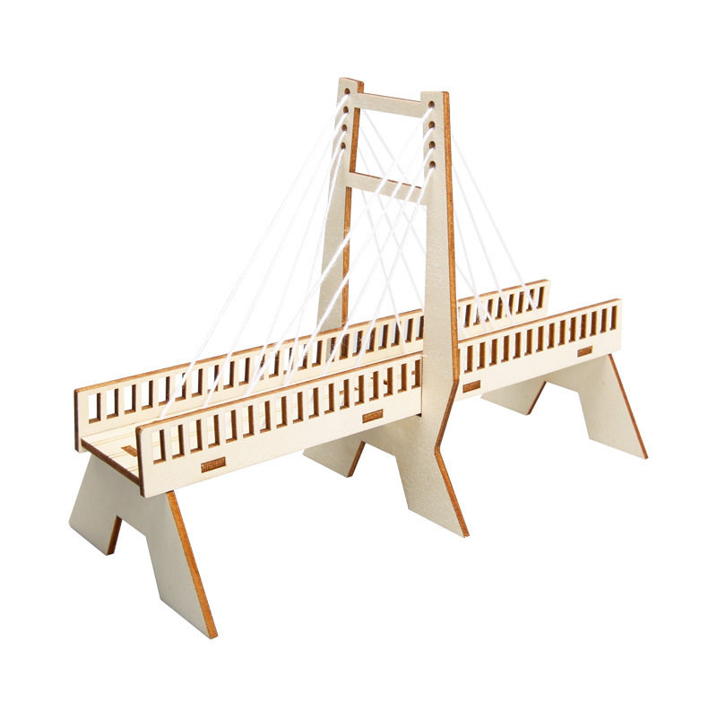 科技小制作小发明DIY手工斜拉桥小学生力学物理STEAM科学实验器材,淘宝优惠券,粉丝福利购,淘宝优惠卷