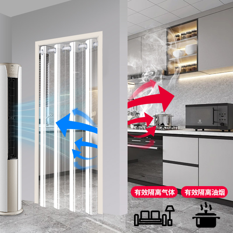 冬季加厚防寒挡风免打孔空调门帘防冷气透明家用遮挡阳台厨房保温,淘宝优惠券,粉丝福利购,淘宝优惠卷