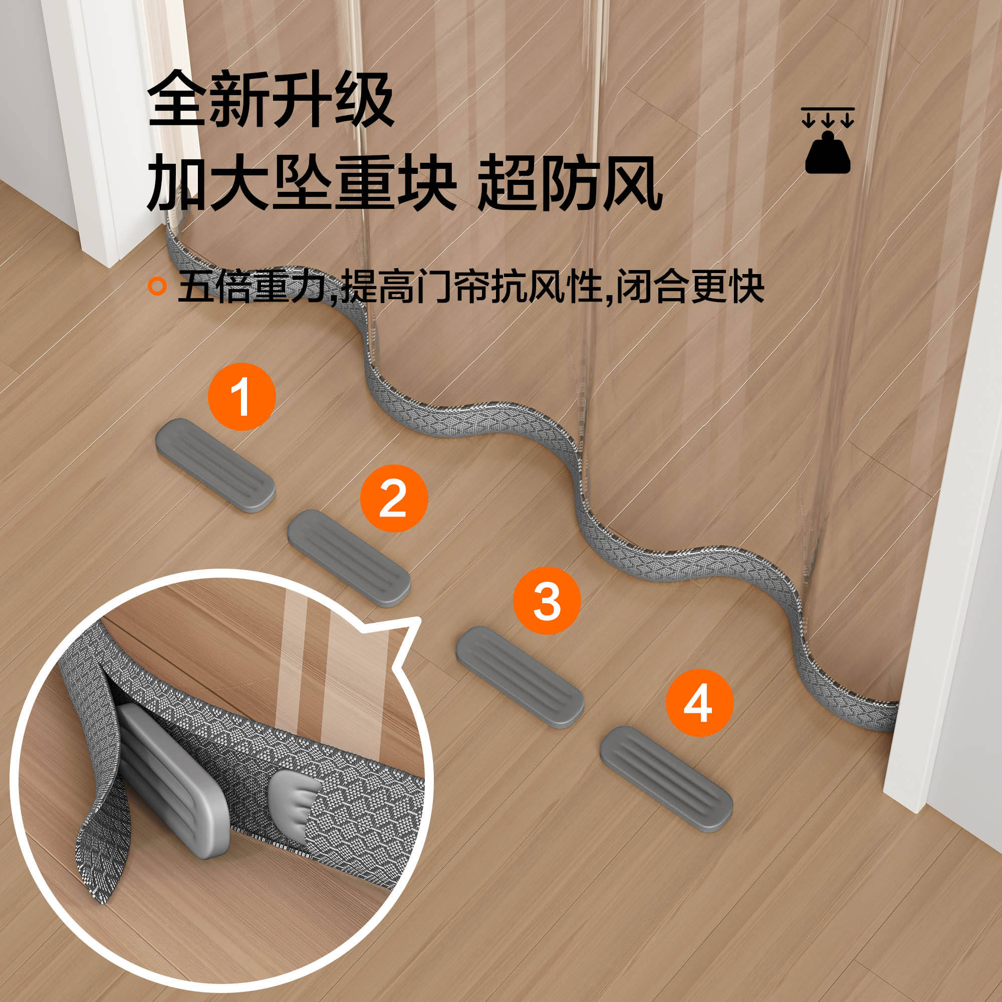 冬季加厚防寒挡风免打孔空调门帘防冷气透明家用遮挡阳台厨房保温,淘宝优惠券,粉丝福利购,淘宝优惠卷