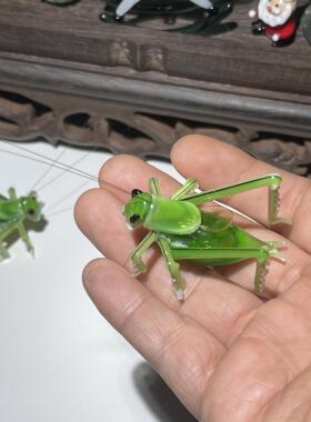 琉璃工艺品创意小礼品家居盆景手工蝈蝈扎嘴鸣虫咂嘴鸣虫吉尔姐儿