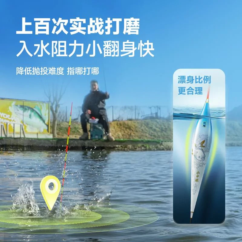 汉鼎鱼线线组鱼钩浮漂鱼漂子线双钩主线子线绑好鲫鱼新手易选套装 - 图2