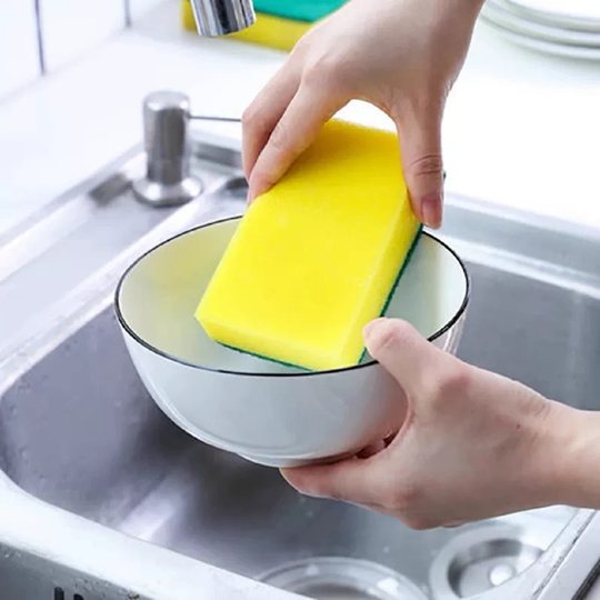 Sponge scrubbing dish sponge scrubbing artifact magic nano cleaning scrubbing dish scouring pad double-sided cleaning sponge brush