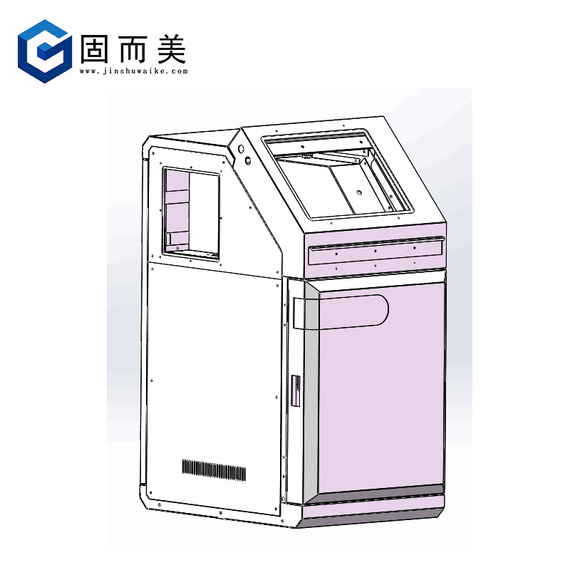 机箱壳体加工钣金结构设计机柜金属壳子定制电子仪器仪表外壳打样-图1