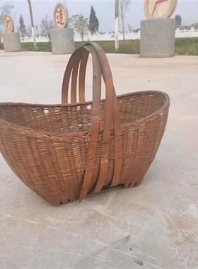 民俗老物件农村农具水车木犁播种机米斗竹簸箩木水桶斗笠怀旧摆件