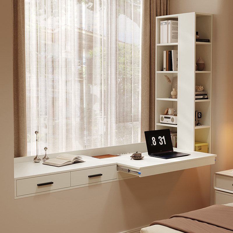 ENF级飘窗柜卧室窗边柜窗台改造柜书桌书柜一体储物收纳柜可定制,淘宝优惠券,粉丝福利购,淘宝优惠卷