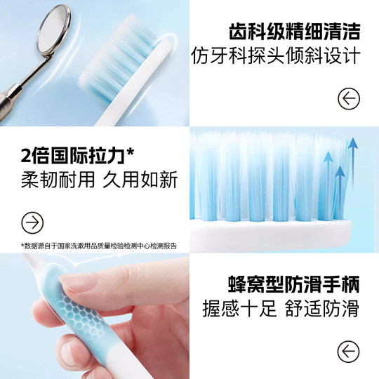 会员精选舒适达水钻形深洁牙刷(软毛)1支装*3支