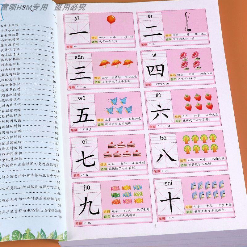 幼儿识字3000字学前儿童认字书幼儿园宝宝看图识字大王正版教材3—6岁书籍早教绘本启蒙用书学认识1200字象形识字卡片神器象形卡 - 图3