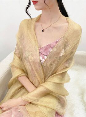 秋冬新款纯色真丝羊毛丝巾韩版