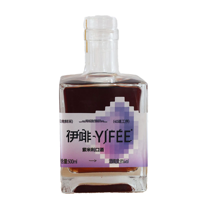 YIFEE伊啡 紫米利口酒 微醺低度 500ml - 图0