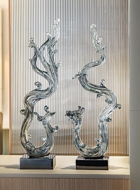 风生水起客厅装饰龙凤呈祥摆件办公室入门玄关感电视柜工艺品