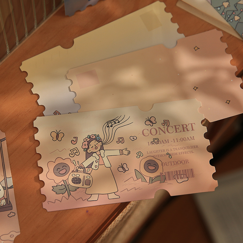 20 non-repeating Dreamland ticket postcards