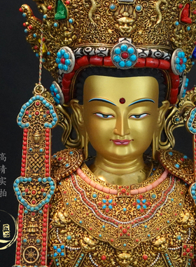 紫金莲黄铜藏式家居手工