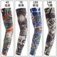 Cycling Unisex Sun Protection Flower Arm Tattoo Sleeve
