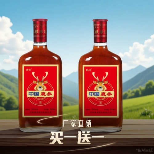 【5000+人抢购】正宗中国鹿参滋补强身35度125ml*520ml纯粮酒枸杞 - 图0