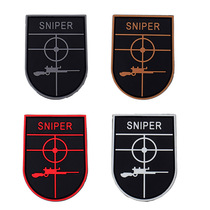 Magic sticker arms Chapter package with dress dress PVC drop glue sniper morale Tactical full 3D PVC patch badges