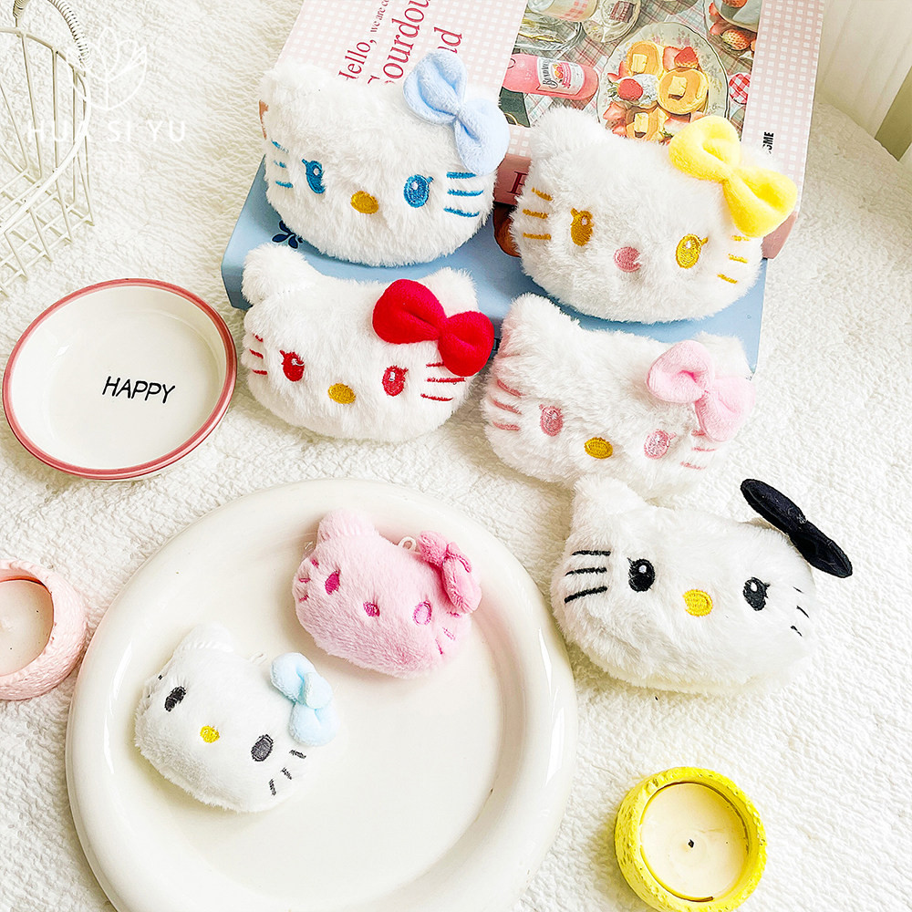 卡通Hello Kitty玩偶装饰鲜花花束包装手工diy毛绒猫咪头配饰花艺,淘宝优惠券,粉丝福利购,淘宝优惠卷