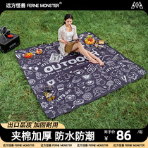 Faraway Monster Outdoor Picnic Mat Thickened Waterproof Anti-Tide Mat Lawn Camping Beach Mat Portable Picnic Cushion