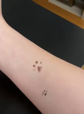 猫咪温变纹身贴可爱彩绘